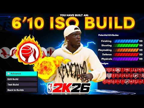 The BEST 6'10 ISO Build on NBA 2K26 💪| Handles, Shooting & Defense!
