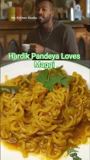 Hardik Pandya Loves Maggi Since Childhood 🍜 | Best Masala Maggi Recipe #shorts