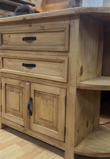 Don’t miss out on this traditional rustic beauty — it’s a customer favorite for a reason! 🤩 rustic furniture depot ; ranch decor ; farmhouse decor ; dining set ; sofa set ; home decor ; dfw ; modern rustic ; pottery farm ; sales ; leather sofa ; pine furniture ; classic rustic ; cowhide ; western home decor ; fyp ; explore page ; small business #RusticFurnitureDepot #HomeInspo #console #woodfurniture #rusticdecor