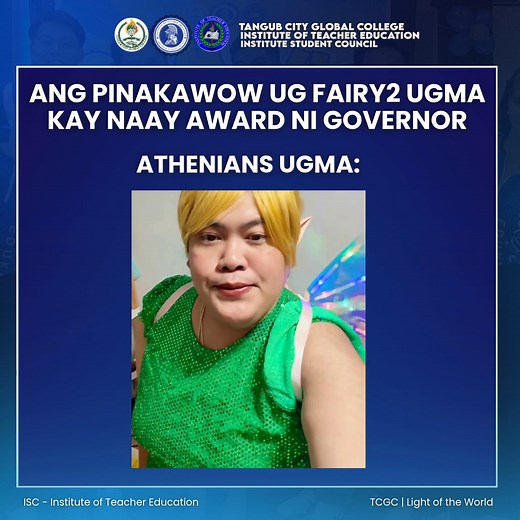 🎉 HEADS UP, ATHENIANS! 💙💙 Tomorrow is the first day of LUX MUNDIS CUP 2025! Let’s show our Athenians’ spirit by being creative with our props and headdresses. The most innovative and outstanding design will be awarded by our very own Governor 🏆✨ Let’s make this event fun, competitive, and full of imagination! Shine bright, fight hard, and celebrate the true Athenians’ spirit! 💙💙 #ITE #ATHENIANSPIRIT #LUXMUNDISCUP2025 #TCGC | ISC- Institute of Teacher Education