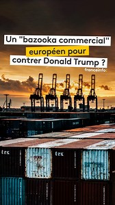 "Bazooka commercial", "arme nucléaire économique": qu'est-ce que l'instrument anti-coercition que pourraient utiliser les Européens face aux menaces de Donald Trump d'imposer de nouveaux droits de douane à plusieurs pays européens, et ce jusqu'à "la vente totale du Groenland" ? #franceinfo #economie #commerce #etatsunis #europe | Franceinfo