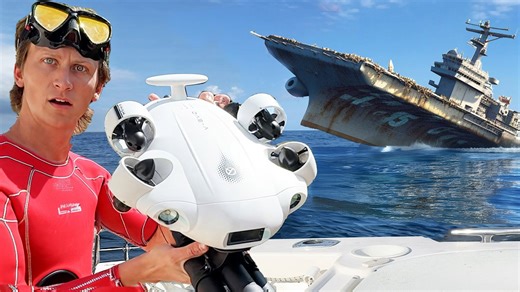 They blew up a 900-foot aircraft carrier - I took a submarine to find it