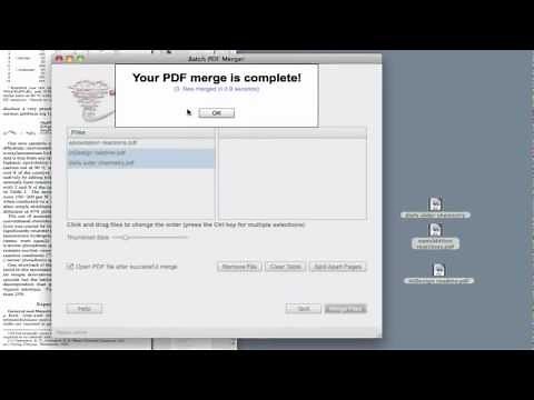 Combine PDF files on Mac or Windows