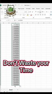 How to Create a Date Series in Excel | AutoFill Dates Fast | Study Nest