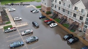 8K views · 27 reactions | New video into our newsroom shows parts of an Ames apartment complex flooded from this morning's rain. Remember, do not try to drive through flood waters. It's not safe! | We Are Iowa Local 5 News | Facebook