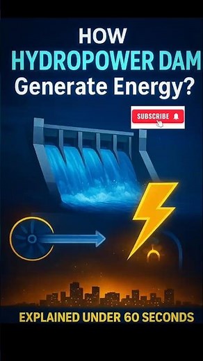 How Does a Hydropower Dam Produce Energy? 🌊⚡ Renewable Power #Shorts #Hydropower #renewableenergy