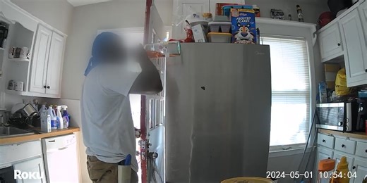 Caught on camera: Repairmen make themselves comfortable in Columbus home