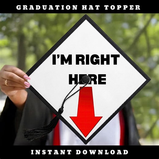 Graduation Cap Topper Funny Quote Printable Template Grad Cap Decor Senior Humor Design - Etsy