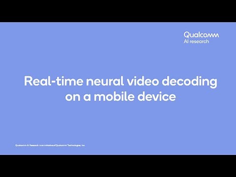 Real-time neural video decoding on a mobile device
