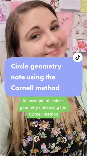 Circle Geometry Note Using Cornell Method - High School Math Explained