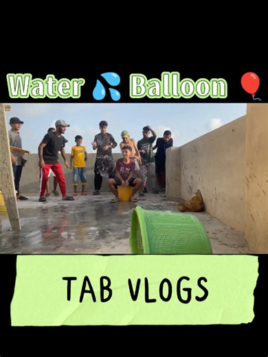 Water Balloon Challenge 😅 Full Vlog On Youtube #waterballoon #challange #fyp #viralvideos #dailyvlog