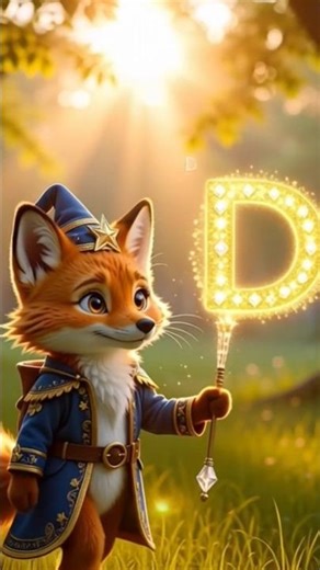 Letter D Phonics ✨ Magical Animation for Kids | D says /d/ | D for Dog #shorts