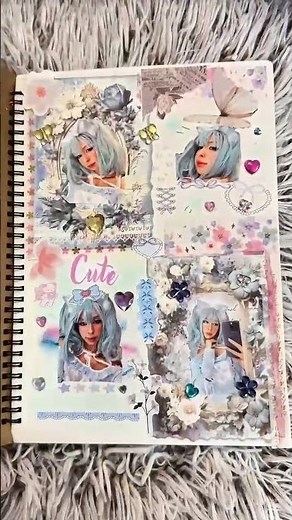 Kawaii Scrapbooking #scrapbooking #art #fashion #depression #selflove #love #kawaii #cute #fashion