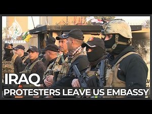 Protesters leave US embassy compound in Baghdad