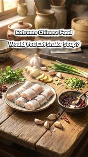 Would You Eat This? Snake Soup ASMR 🐍 Extreme Chinese Food