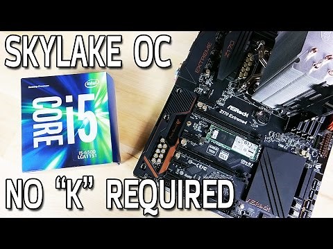 Skylake Non-K CPU Overclocking with an i5-6500