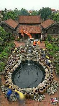 Build a fish tank inside a 100-year-old Northern Vietnam house