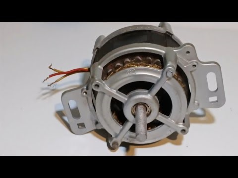 I teach how to make a FREE electricity GENERATOR from a washing machine MOTOR.