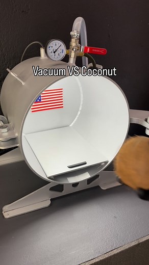 Vacuum VS Coconut… #science #vacuum #coconut | Vacuum VS
