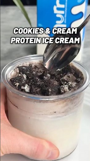 High Protein Cookies & Cream Ice Cream! Only 560 Calories!🍪🍨🍦#food #shorts #highproteinrecipes