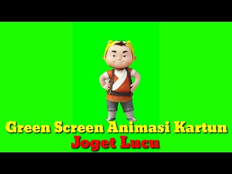 Green Screen Joget Lucu Animasi Kartun