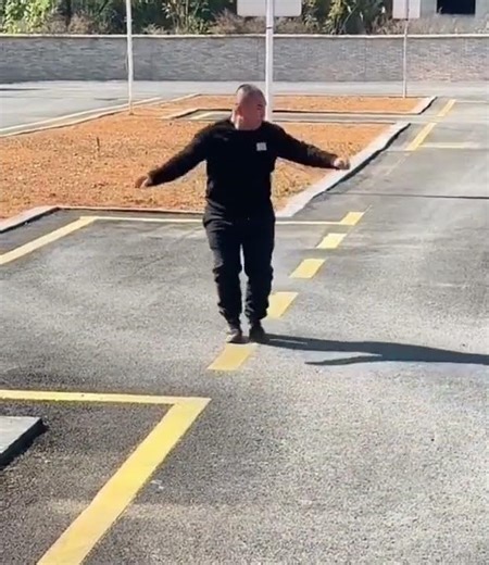 Dude Drives a Car Using Only Body Movements (No Car Needed)