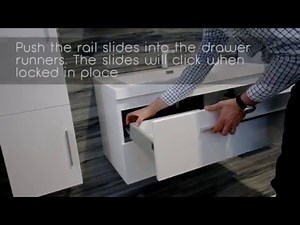 How to remove and re install a LUX vanity drawer V871 V888