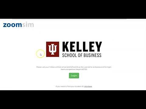 How to Login to Zoom Simulation for Indiana University