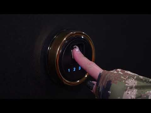 RPNB - 45 Gun Large Fireproof Biometric Fingerprint Long Gun Safe for Pistols and Rifles