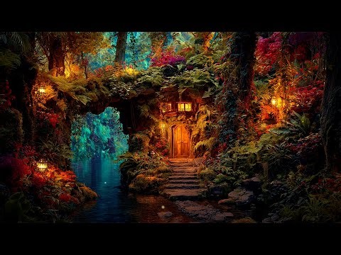 MAGICAL FOREST FAIRY CAVERN 🦋 Enchanting Fantasy Ambience & Music ~ Whisper of Elves