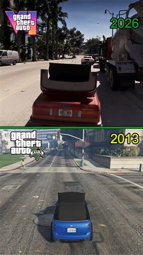 GTA 5 vs GTA 6 - Convertible Top Comparison #shorts #gta