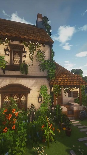 Minecraft Overgrown Sunflower Cottage 🌻🍃 🫧𓇼𓏲*ੈ✩‧₊˚🎐 Full speedbuild on my YT ashwwee!