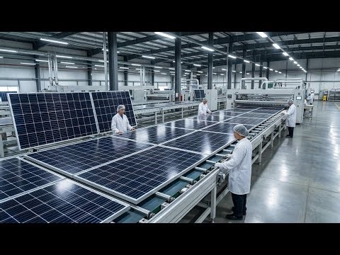 Inside a Modern Solar Panel Factory: From Raw Silicon to Clean Energy (Full Process)
