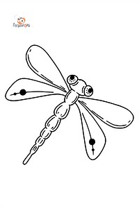 Dragonfly coloring page ♥ Print and Online Free!