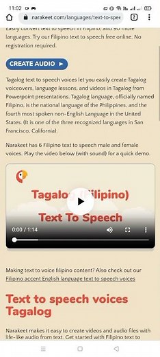 Text to speech voice over - make audio files (Tagalog tutorial)