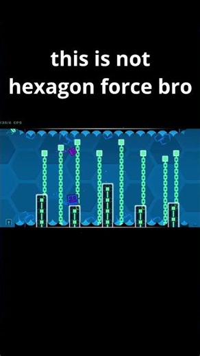 my hexagon force is bugged bro pt2 #gd #geometrydash #robtop #gaming #gdmemes #cbf