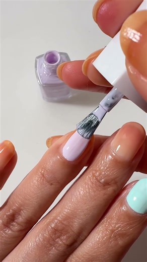 ⁠Nail ideas for short nails #nails #nailstyle #nailpolish #simplenails #nailtutorial