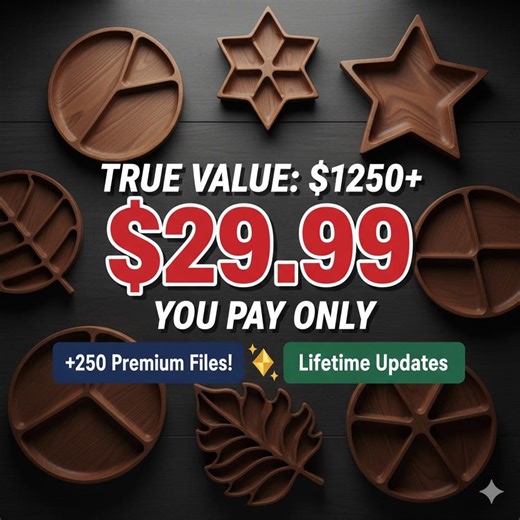 CNC Files Mega Bundle 250  Serving Tray Templates Svg, Dxf, Stl, Ai – Wood Cnc Router File Pack – Lifetime Update Access Instant Download - Etsy Australia