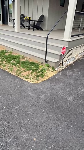 Problem solving. The builder left this client with an awkward step out of their new house. We added a @timbertech step and a @techobloc #westmount paver landing to add interest and create a functional space that looks great too. Do you have a problem that you need fixed? Give us a call and get on our schedule! #pavers #landing #designbuild #problemsolving #hardscaping #techobloc #steps #timbertech #kennettsquarepa #chestercountypa #robinsonoutdoorsllc | Robinson Outdoors LLC