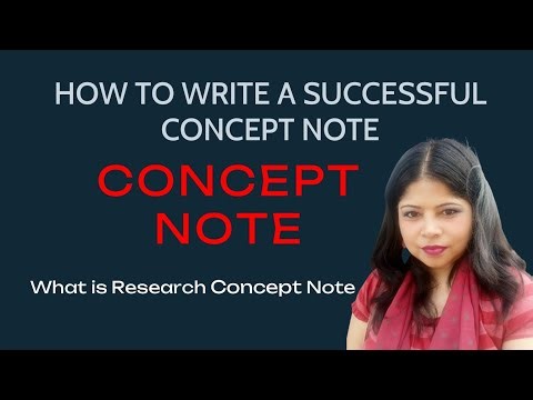 HOW TO WRITE A SUCCESSFUL CONCEPT NOTE/Research Methodology