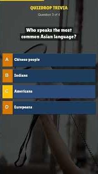 Can You Name The Most Spoken Language In Asia? Only 10% Get This Right!