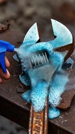 Satisfying Rust Removal on Adjustable Wrench | WD40 Cleaning Transformation 🔧