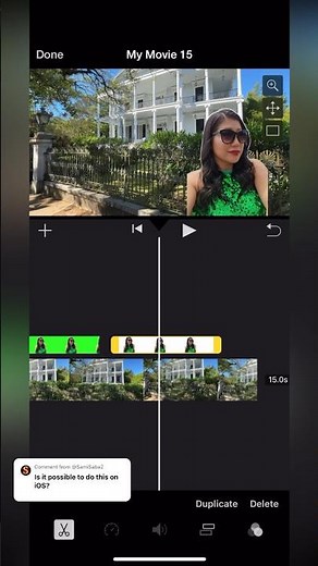 Using overlays in iMovie iOS version