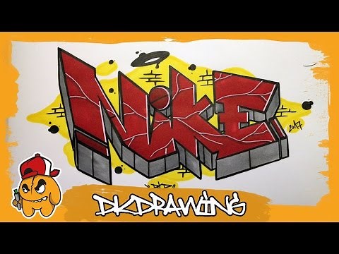 How to draw Nike Graffiti Logo (Simple Letters)
