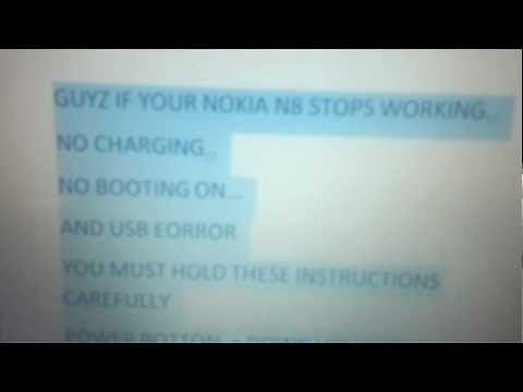 How to fix a Nokia N8 which as gone dead,can't turn on and can't charging