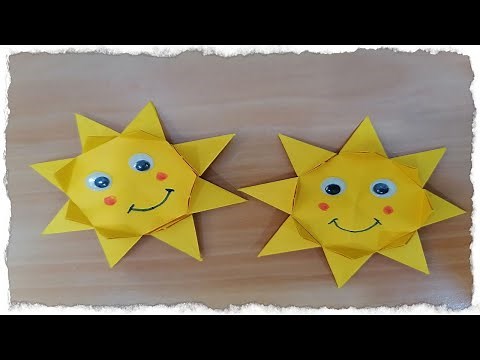 How to make an easy paper Sun - Origami Paper Sun