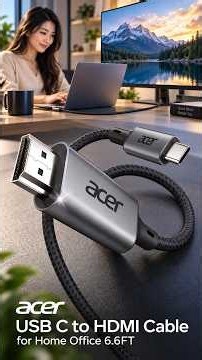 Acer USB C to HDMI Cable 6.6FT 4K@60Hz Explained