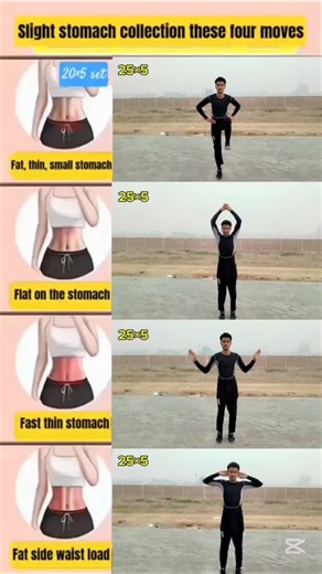 Home-based Four Abdominal Training Exercises, 25 reps per Exercise for 5 Sets #abdominalworkout