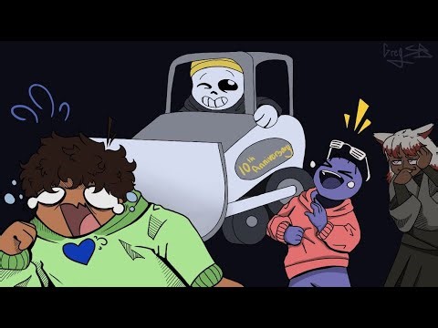 Playing Undertale's 10th Anniversary Sans Fight!! (W/ ‪@ghostyslime0009‬ & Roswald)