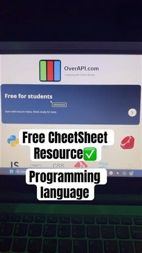 Overapi.com | free programming language cheet sheet. #forstudent #freeaitools #freebies #trending